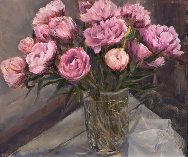 Peonies and Crystal